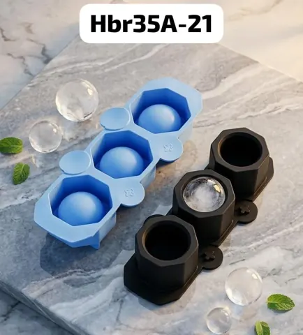 hbr35A-21 3 Pcs hexagone planter mould