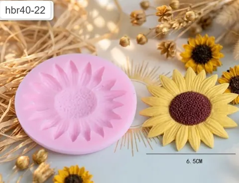 hbr40-22 pink sunflower mould32 grm