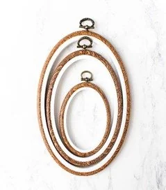 HD286 Oval embrodeiry ring Size :-19x14cm,23x17cm ,28x20cm 3 pcs set -290/- min qty 12 set