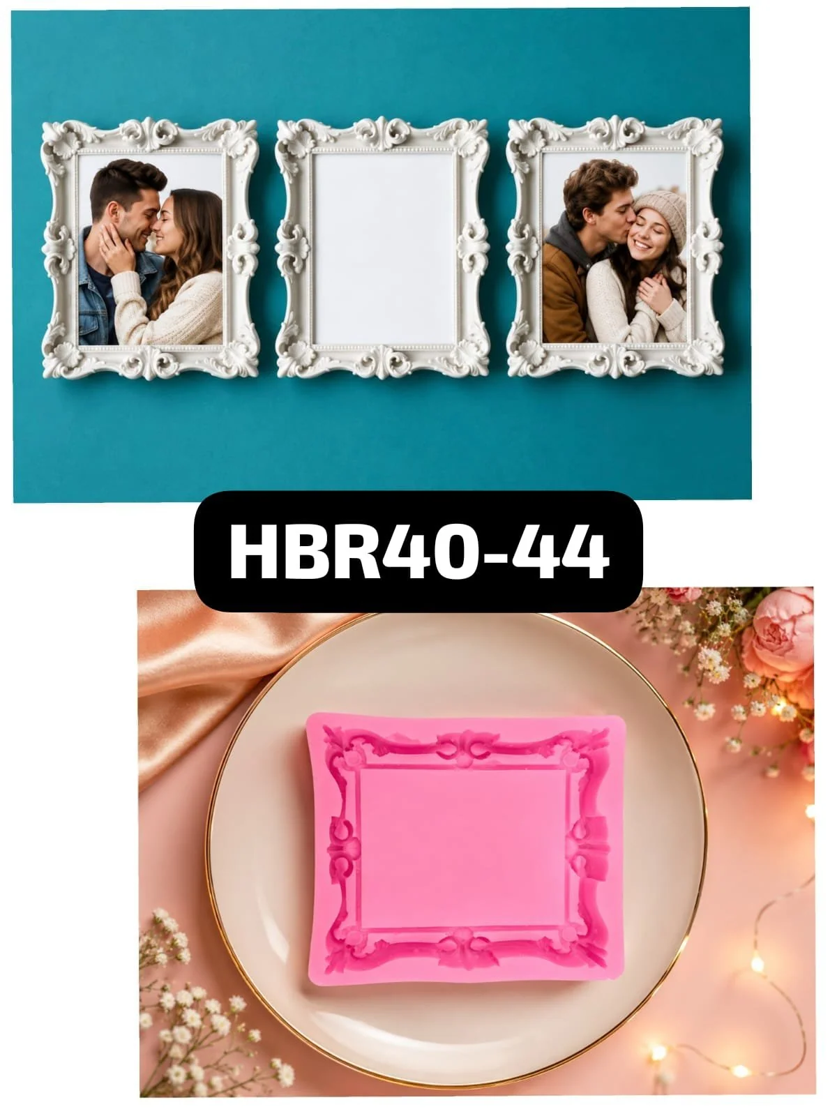 HBR40-44 Mini Square Frame Mould Weight – 39grm