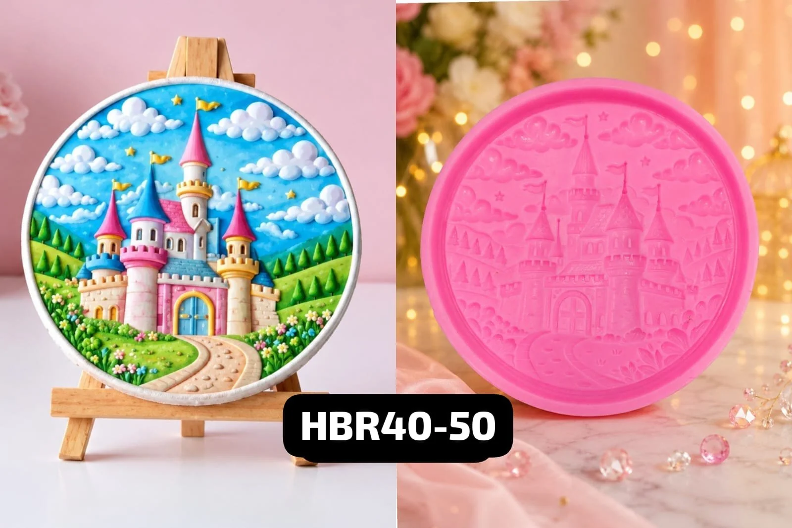 HBR40-50 Castle Keepsake Canvas Mould Weight -176grm