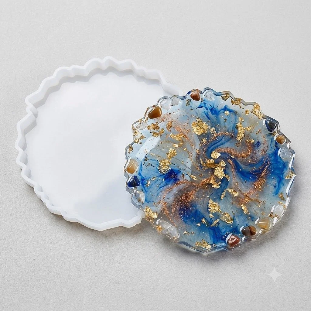 5inch agate mould 13x13cm .8mm depth