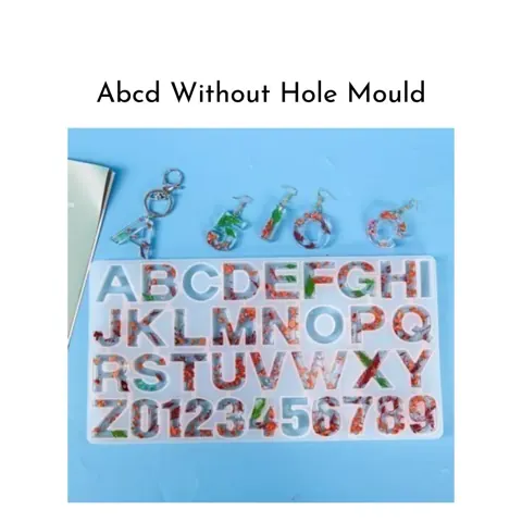 ABCD Alphabet mould without hole 34×19 cm 7mm depth