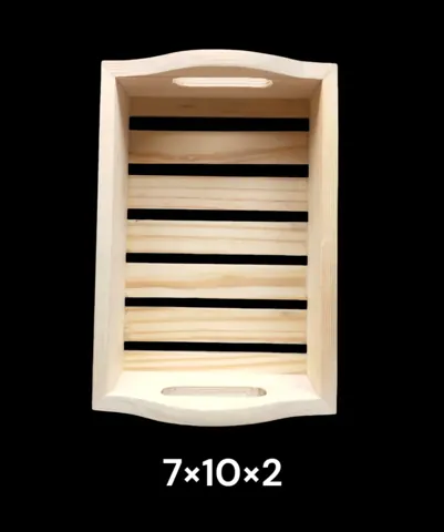 WNTL02 wooden tary 7x10x2 inch Mi n qty 12pcs