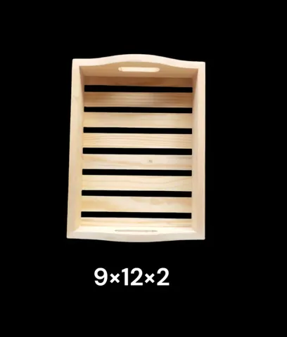 WNTL03 wooden tary 9x12x2 inch Min qty 12pcs