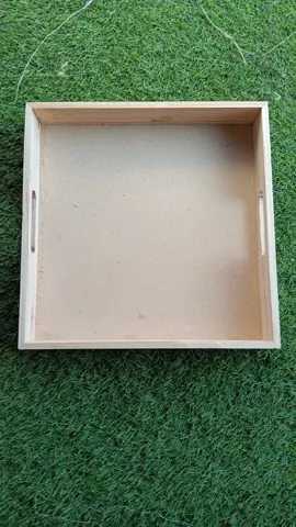 mdf base wooden tray size 10x10x2