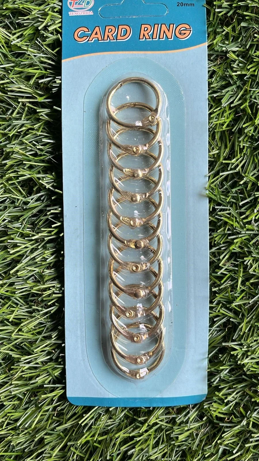 Card Ring Gold/ Min.Qty-12 Pcs