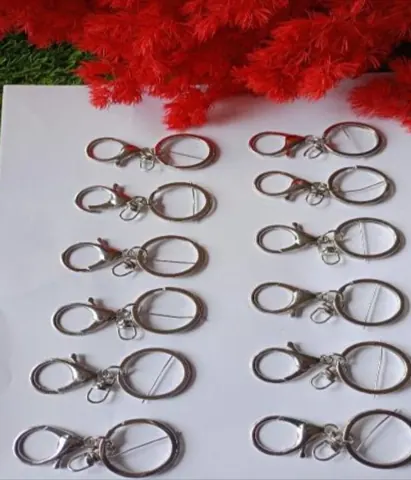 Bluster Keychain Ring Silver Sos