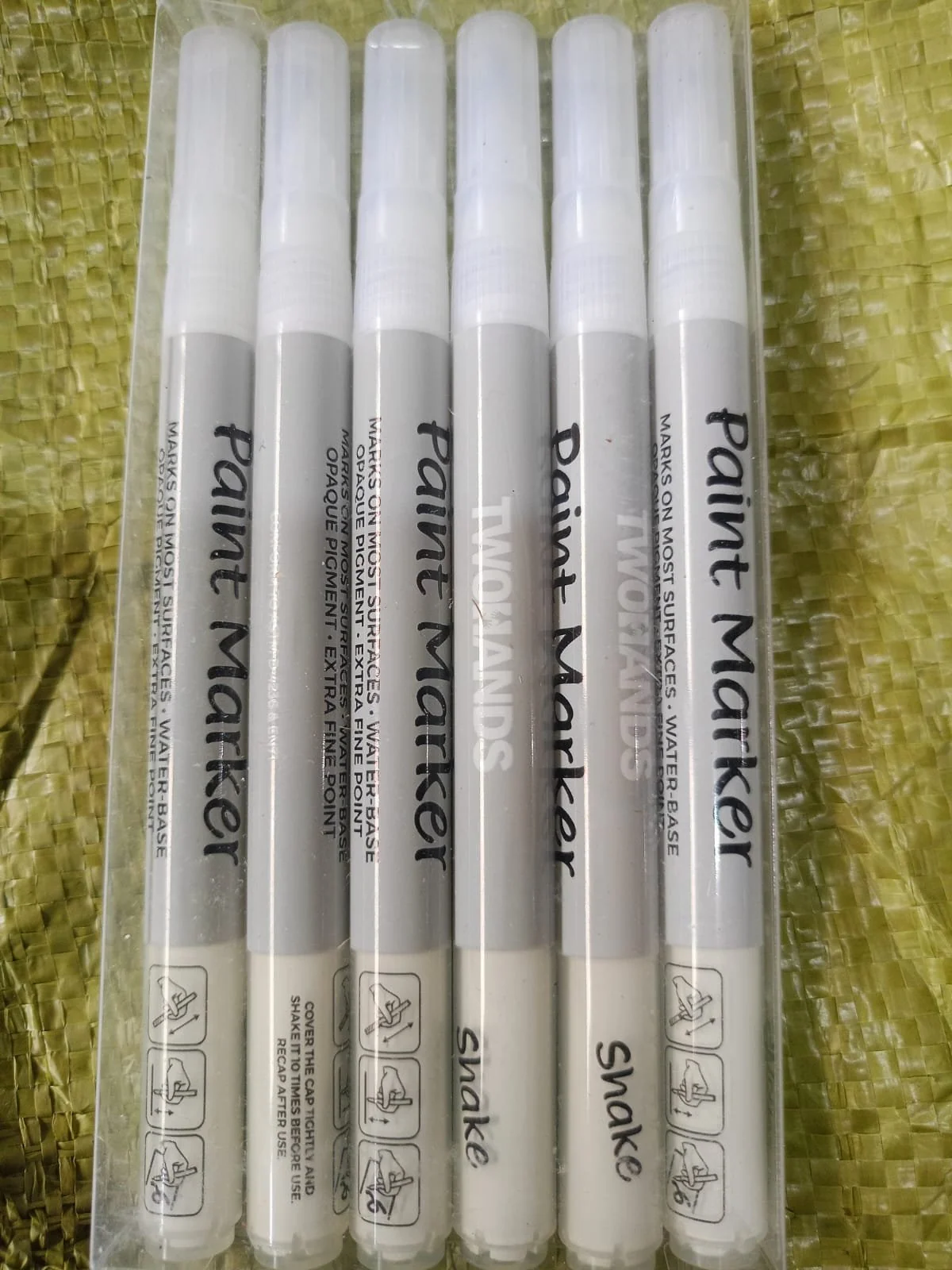 Marker Pen White/ Min.Qty-12 Pcs