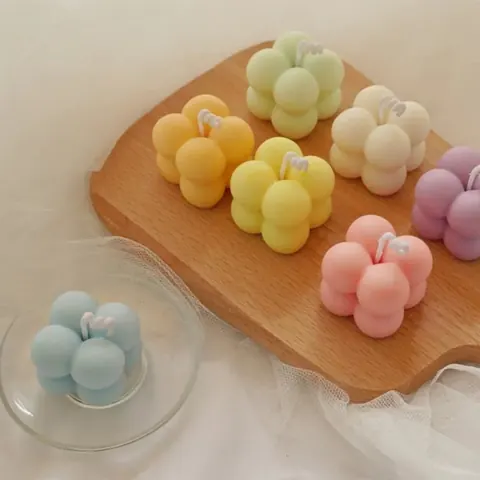 Small Bubble Candle Mould/ 4x4cm