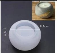 Big Round Tea Light Holder Silicone Mould / Min.Qty-12 Pcs .xJo
