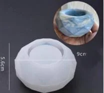 Diamond Round Tea Light Holder Silicone Mould/Min.Qty-12 Pcs .xAo