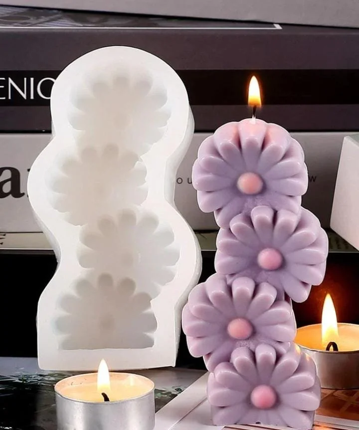 FlowerCandle mould/ Min.Qty-12Pcs/x.suo /Size-13*5.5*3.4