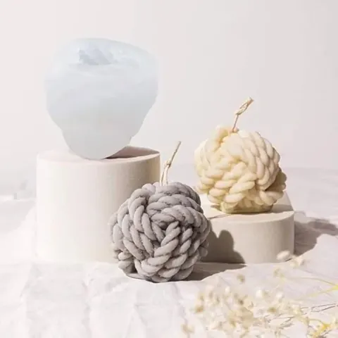 Rope Candle Mould/.xsee/ Size-6.8*6.8*6.5