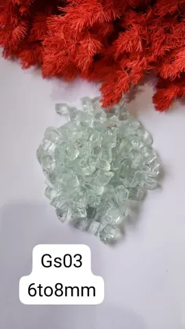 GLASS STONE WHITE 6 to 8mm 5KG