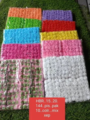 ARTIFICIAL FLOWERS 10.colr.mix 144.pis Qty-1 pkt