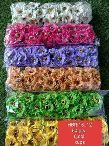 ARIFICIAL FLOWERS 6. colr 60.pis