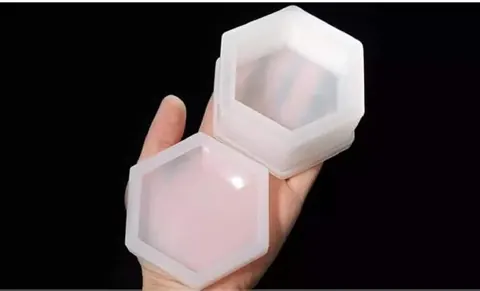 hexagon gift box mould 8x9cm 40 mm depth