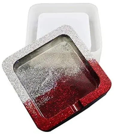 4inch square ash tray mould 10x10cm