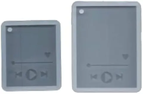 Spotify music mould 2pcs sat big=6x8cm 5mm depth small=5x6cm 5mm depth