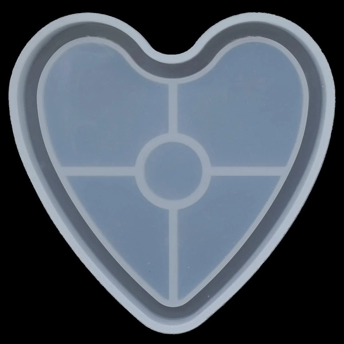 4inch heart border mould 10x10cm 10mm depth min qty 12pcs