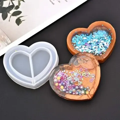 Heart pendent mould 4mm depth
