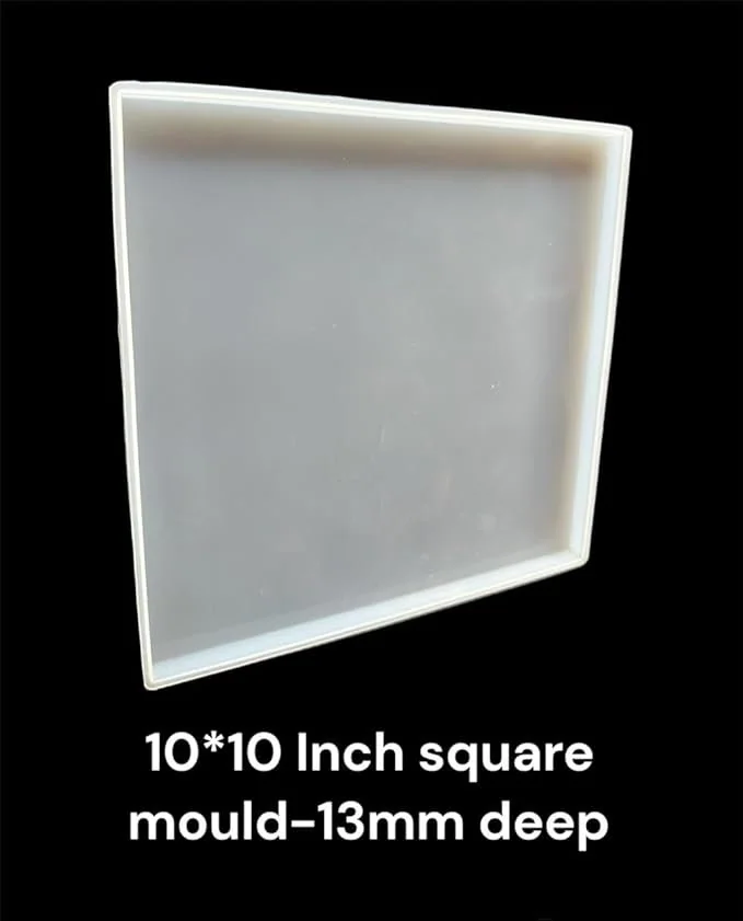 10×10 Inch Square Plain Tray mould min qty 12pcs