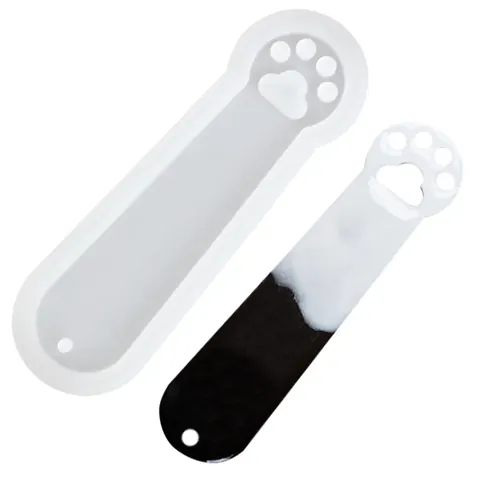 Paw bookmark mould 15x4cm 3mm depth
