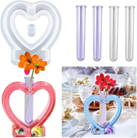 Heart planter mould with tube15x14cm