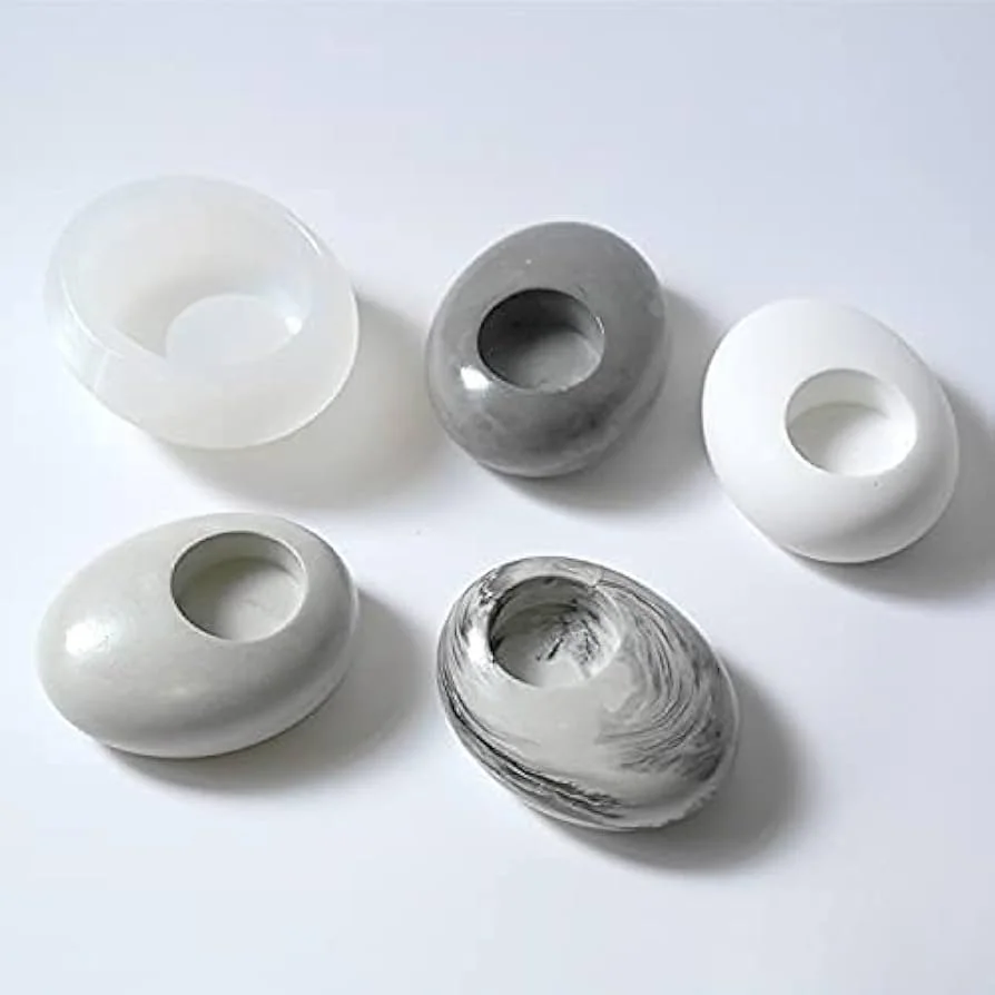 OVAL SHAPE T LIGHT CANDLE MOULD MIN QTY.MIN QTY.12PCS