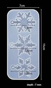 SNOW FLAKES MOULD MIN QTY 12PCS