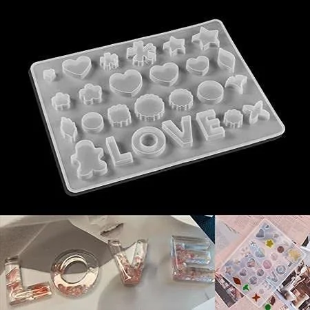 Multi love Pendent Mould MIN QTY.12Pc.Suo