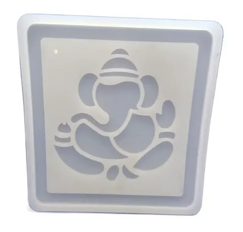 Ganesha silicone mould small 16X11.16cm