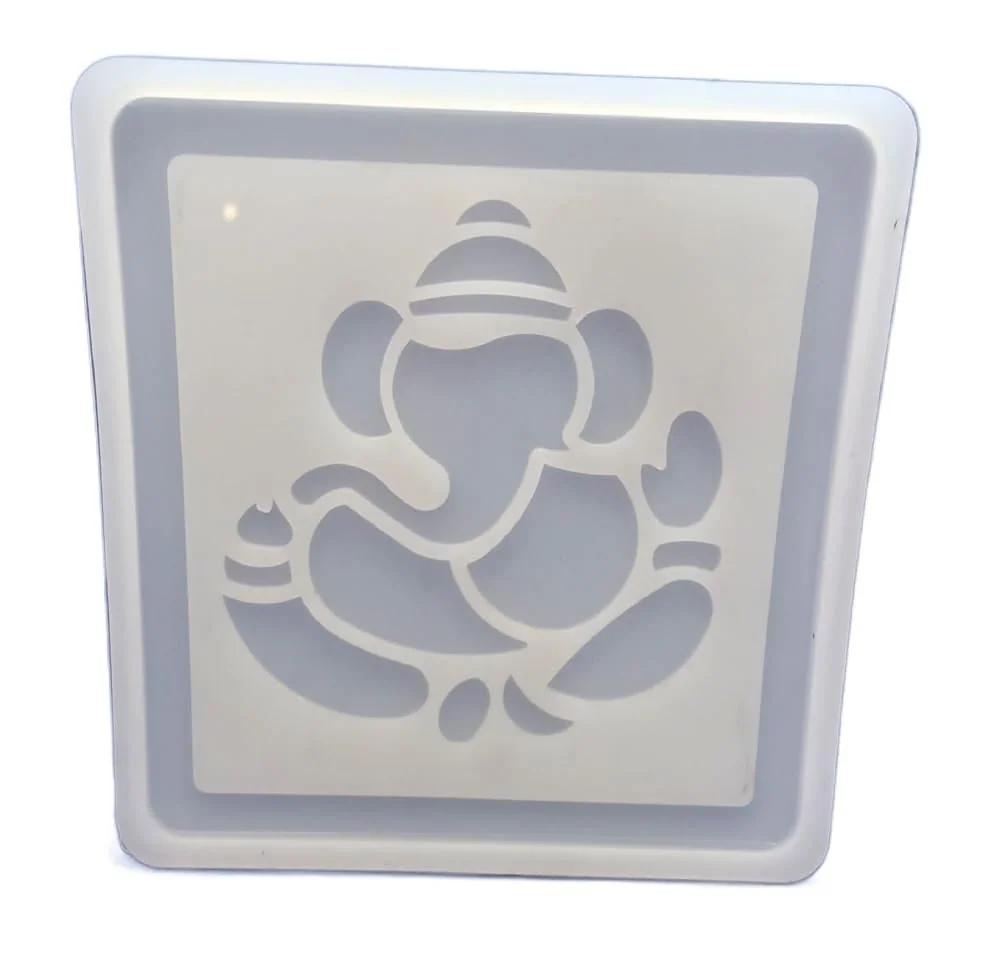 Ganesha silicone mould small 16X11.16cm min qty.12Pcs