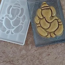 Ganesha silicone mould small 16X11.16cm min qty.12Pcs