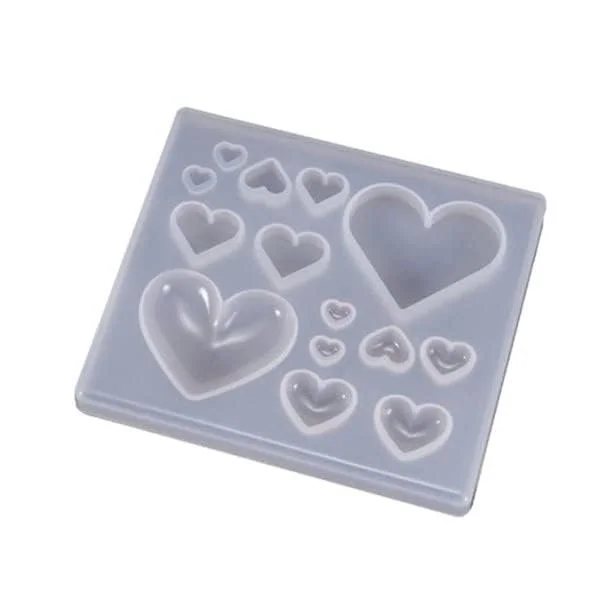 14 cavity heart small min qty 12Pcs.No