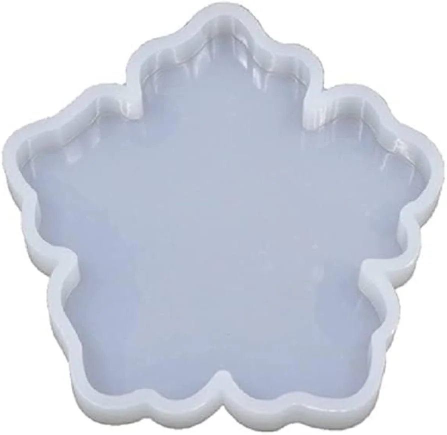 5inch plain Flower coaster 6mm depth min qty 12pcs