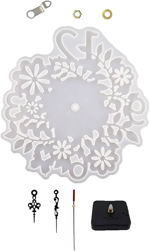 Flower clock mould min qty.12Pcs.UTO
