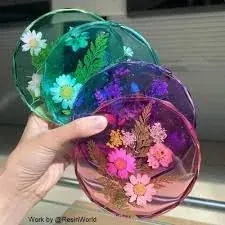 Diamond round coaster 5inch
