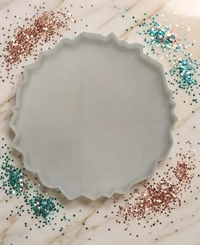 10 inch round agate silicone mould 15 mm depth