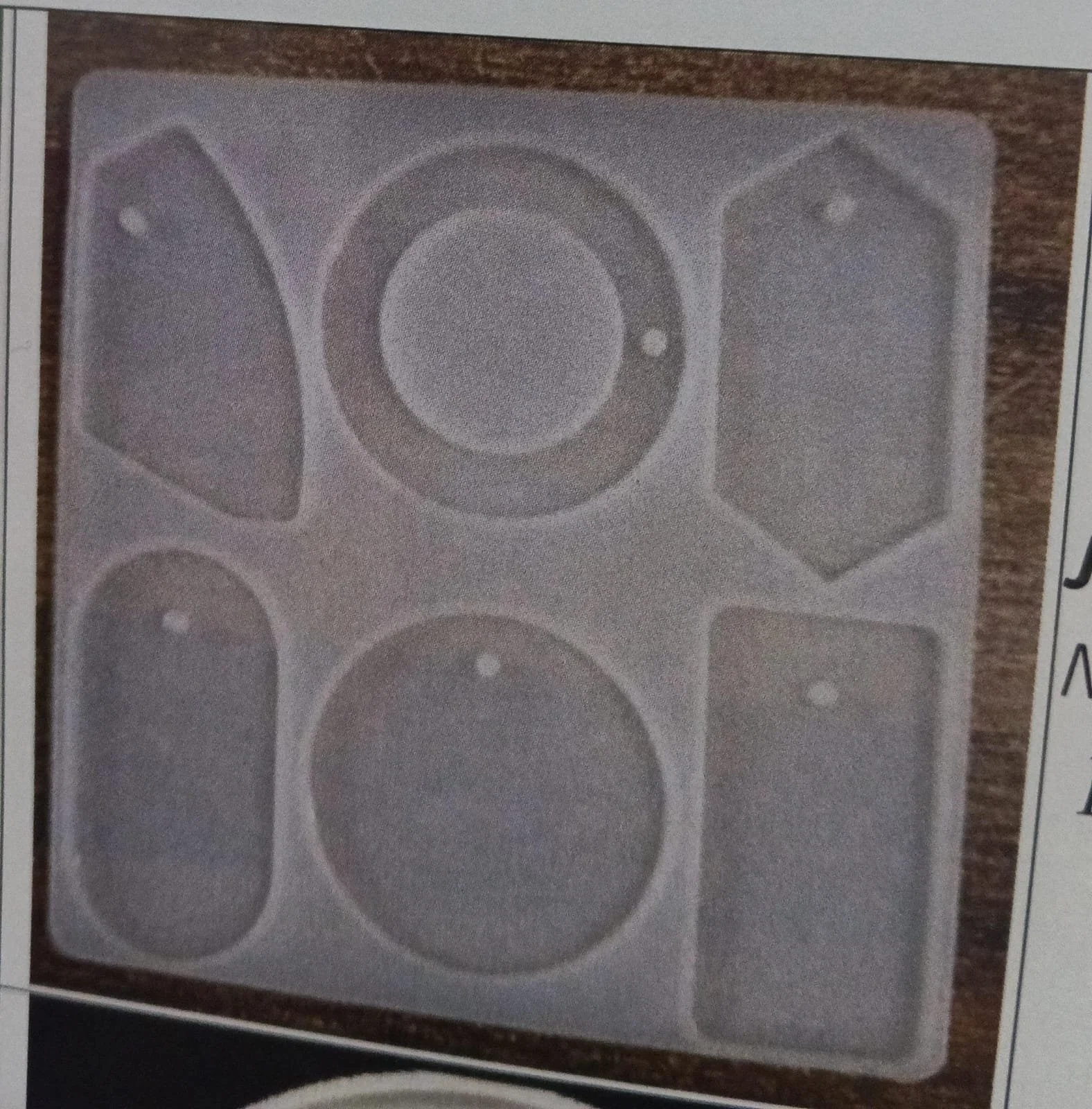 6 pcs tag mould min qty12pcs