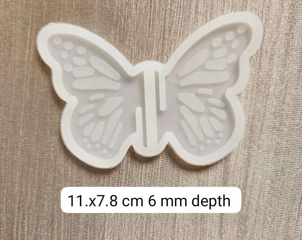 Butterfly mould 11×7.8cm 6mm depth min qty 12pcs