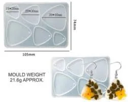 6 cavity triangle mould 10.8×7.7cm 6 mm depth min qty 12pcs