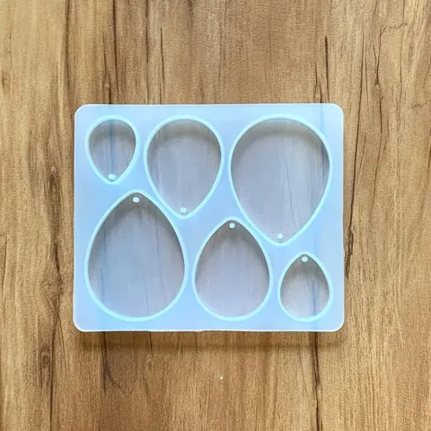 6 cavity Drop mould 10.8x9cm 6mm depth