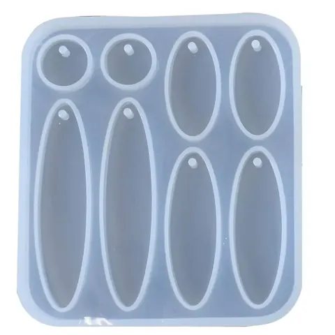 8 cavity oval mould 7.6x7cm 6mm depth