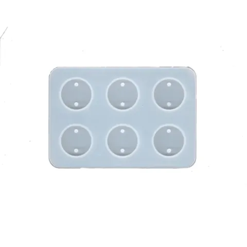 6 cavity round rakhi mould