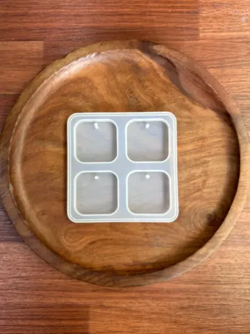 4pcs keychain Square mould