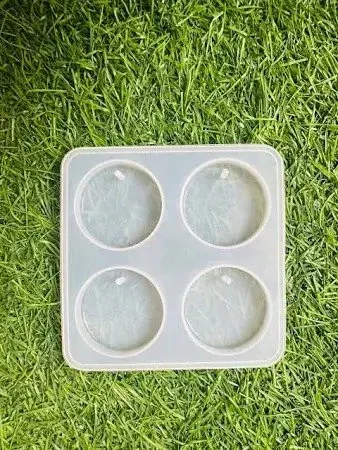 4pcs keychanin Round mould
