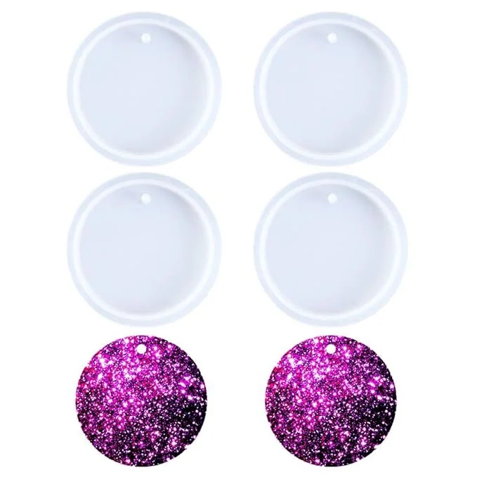 4pcs keychanin Round mould min qty 12pcs