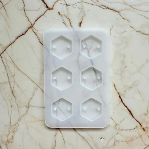 6 cavity Hexagon Rakhi Mould